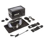 120058 Ckx Kimpex Tactical Electric Goggle Black Mat Clear Lens Snowmobile