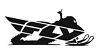 2 Wp99-8224 Fly Racing Snow Snowmobile Snx Decal Set Two Black White