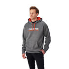 286855906 Polaris Mens Classic Gray Pullover Race Logo Hoodie With Contrast