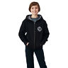 286861009 Polaris Youth Full Zip Retro Hoodie Black Xl New Oem
