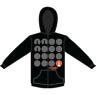 302-hs-standout-2 Woodys Stand Out Zip Up Hoodie Black Medium