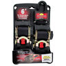 0643834 34414 Erickson Retractable Ratcheting Tie Down Straps 064383344144