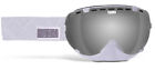 509-avigog-15-wh Aviator Snow Goggles White Chrome Yellow Tint Lens