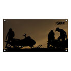 509-ban-21 Silhouette Garage Banner For Man Cave Shop 608766810842