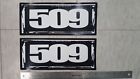 509-stk-lo12 Rectangular Logo Decals Snowmobile Stickers Pair Of Inches