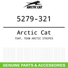 5279-321 Arctic Cat Tsht Team Stripes Oem