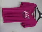 97428 Divas Snow Gear Love Tee Fuchsia