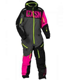 73-9682 Alpinestars Castle X G3 Freedom Womens Monosuit Charcoal/pink/hv Small - 73-9682 Alpinestars Castle X G3 Freedom Womens Monosuit Charcoal/pink/hv Small -