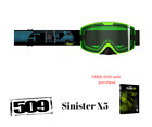 F02001300-000-202 Kingpin Snowmobile Vango Goggles Green Lens Free Dvd