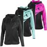 F09005200 F09005200- - Womens Tech Full Zip Water Resistant Casual Hoodie Black Teal