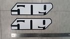 F13000200-012-002 Slash Logo Decals Snowmobile Stickers Inches