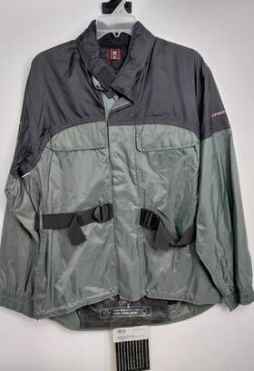 90261 Firstgear Rainman Men S Motorcycle Rain Jacket Grey/black Size Medium Nwt 90261 Firstgear Rainman Men S Motorcycle Rain Jacket Grey/black Size Medium Nwt