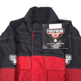 Fg02178 Firstgear Rainman Red Black Motorcycle Riding Rain Jacket Nylon Hooded Small Nwt Fg02178 Firstgear Rainman Red Black Motorcycle Riding Rain Jacket Nylon Hooded Small Nwt