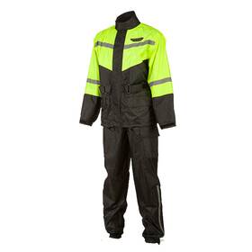 Fly Racing 479-8018 2 Piece Motorcycle Rain Suit - Black/hi-vis Yellow