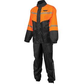 Fly Racing 479-8019 2 Piece Motorcycle Rain Suit - Black/orange