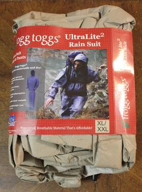 Frogg Toggs Ul12124-04 Ultra-lite2 Rain Suit Khaki Tan Waterproof Hooded Jacket Pants Set