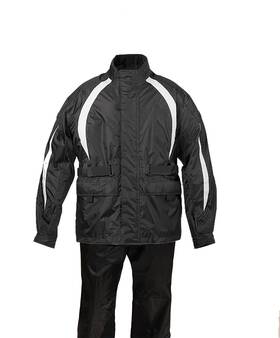 Fulmer 1 Lrs2blkxl Ladies Lrs2 Rainsuit For Motorcycle Riding Rain Jacket And Pants - Black
