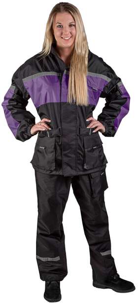 Fulmer 29-9899 452 Legacy Womens Rain Suit Black/purple Xxl