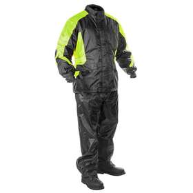 Fulmer Trs3grnl Mens Trs3 Stormtrak Rain Suit Motorcycle Jacket And Pants Green - Large