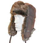 H210-br-03-m Naturmania Nats Aviator Style Hat Brown Medium Men 840154016218