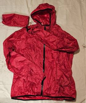 97135-16vw Harley-davidson Womens Large Pink Packable Hooded Rain Jacket
