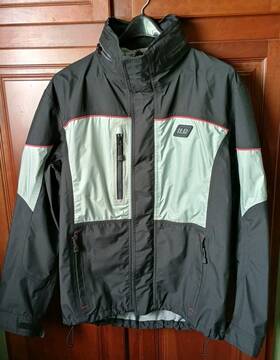 Harley-davidson 97445-04vw Riding Rain Jacket Hood Nylon Reflective Windbreaker Womens Xl