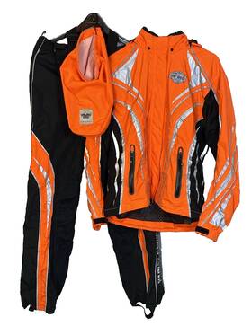 98226-12vw Harley-davidson Vguc Womens Med Hi-vis Ride Rain Suit Jacket Pant Bag 98226-12vw Harley-davidson Vguc Womens Med Hi-vis Ride Rain Suit Jacket Pant Bag