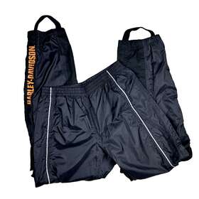Harley-davidson 98303-12vw Womens M Motorcycle Riding Rain Gear Pants Reflective Stirrups
