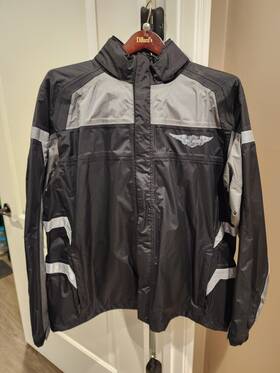 Harley-davidson 98336-15vm/000l Full Speed Reflective Waterproof Rain Suit Plus Gloves