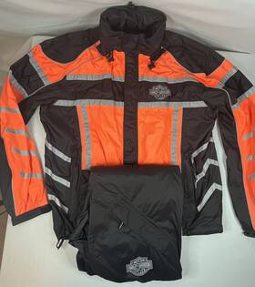 98342-11vm Harley-davidson Illumination 360 Deg Hi-vis Rain Suit 98342-11vm Harley-davidson Illumination 360 Deg Hi-vis Rain Suit
