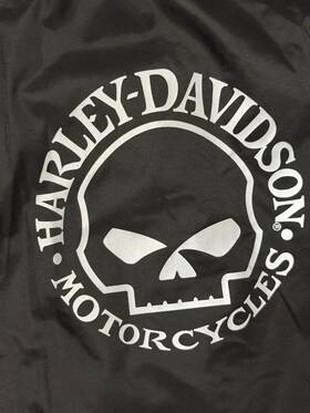 Harley-davidson 98363-15vw New-harley-davidson Women S Skull Rain Suit Sz. Small Black And White Excellent