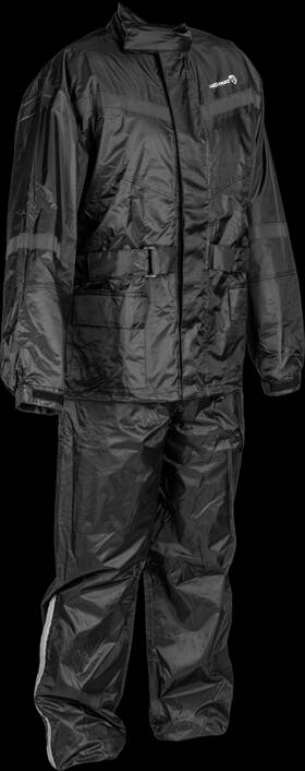 489-4000m Highway 21 2 Piece Rain Suit Black Md