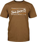 Hm2sststibrmd Hmk Snowmobile Adult Stitch Brown Tee Shirt Medium