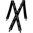 Hm5susp Hmk Snow Pants Suspenders Black One Size Adjustable Clips