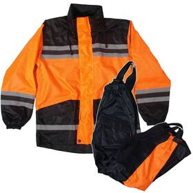 Rgu1004-orange-xs Hot Leathers Rgu1004 Orange And Black Unisex Waterproof Rain Suit Rgu1004-orange-xs Hot Leathers Rgu1004 Orange And Black Unisex Waterproof Rain Suit