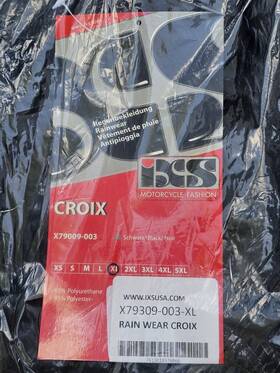 X79309-003 Ixs Waterproof Ftcroixft Motorcycle Rainwear Pants/trousers - Mens Xl/black X79309-003 Ixs Waterproof Ftcroixft Motorcycle Rainwear Pants/trousers - Mens Xl/black