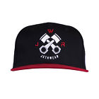 J1781-001 Jethwear Piston Backsnap Cap Black Red Cotton Baseball 7340107511805