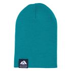 J1843-003 Jethwear Fold Up Beanie Teal Rib Knitted Acrylic 7340107518156