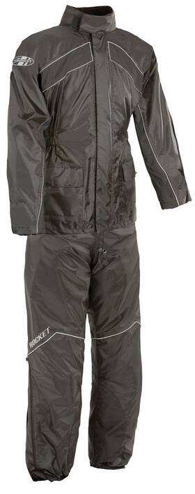 1010-1003 Joe Rocket S-2 Rain Suit Md Black /