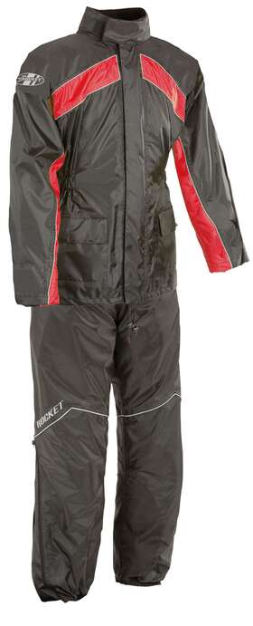 Joe Rocket 1010-1102 S-2 Rain Suit Sm Black / Red