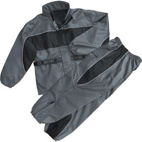 Milwaukee Leather Sh2216 Nexgen Mens Oxford Black And Gray Rain Suit Water Resistant
