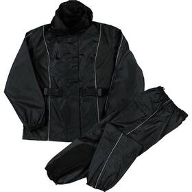 Milwaukee Leather Sh222501 Nexgen Womens Black Hooded Water Proof Rain Suit