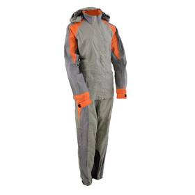 Milwaukee Leather Sh2336sgo-gryorg-2xl Sh2336sgo Womens Gray And Orange Rain Suit Water Resistant