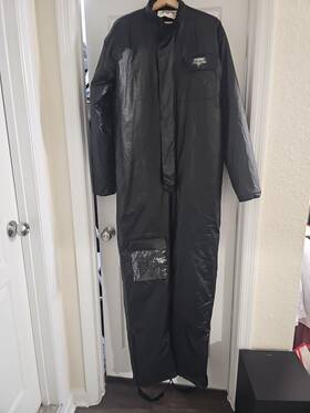 Nelson-rigg Ar400 Arctic Suit Mens Xl Black Motorcycle Coverall Jumpsuit Rain Ge