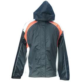 Nexgen Sh2349-bbgor-3x Ladies Sh2349 Black Beige And Orange Hooded Water Proof Rain Suit