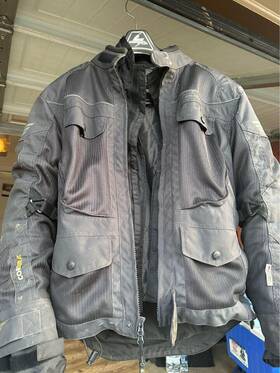 22-0029 Olympia Men S Alpha Motorcycle Moto Mesh Tech Jacket With Rain Liner Size Midium