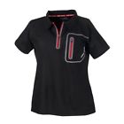 2864052 Polaris Womens Black Ops Tech Water Wicking Polo Size Oem