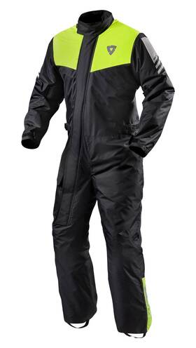 Revit 700001324700 Revftit Pacific 3 H2o Mens 1pc Waterproof Rainsuit Black/neon Yellow Xxl