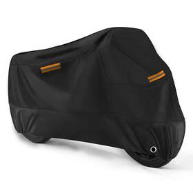 Romgtnn 965104108 Universal Motorcycle Cover Waterproof Outdoor 108 Inch Length Black
