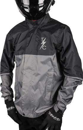 Tmj-11-12 Thrashin Supply Co. Waterproof Mission Rain Jacket 2xl Black Tmj-11-12 Thrashin Supply Co. Waterproof Mission Rain Jacket 2xl Black